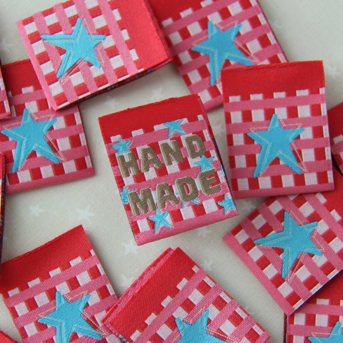 Handmade Star  - Woven Sewing Tag