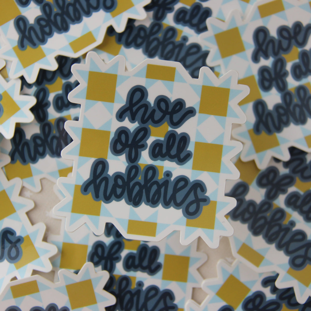 Hoe Of All Hobbies Sticker